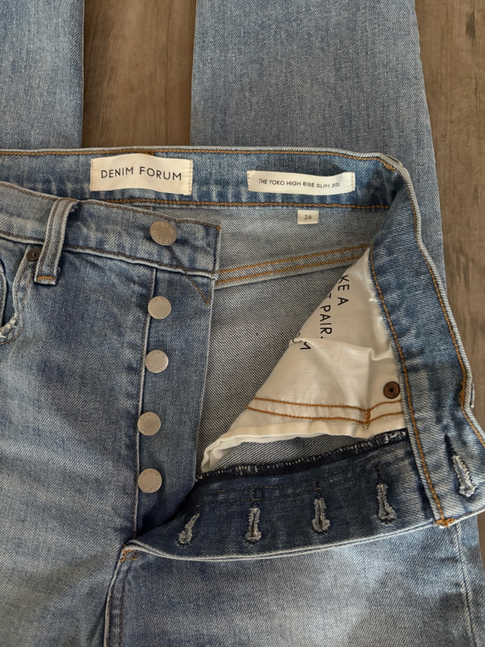Denim Forum Yoko High Rise Slim Jeans - Picture 8 of 11